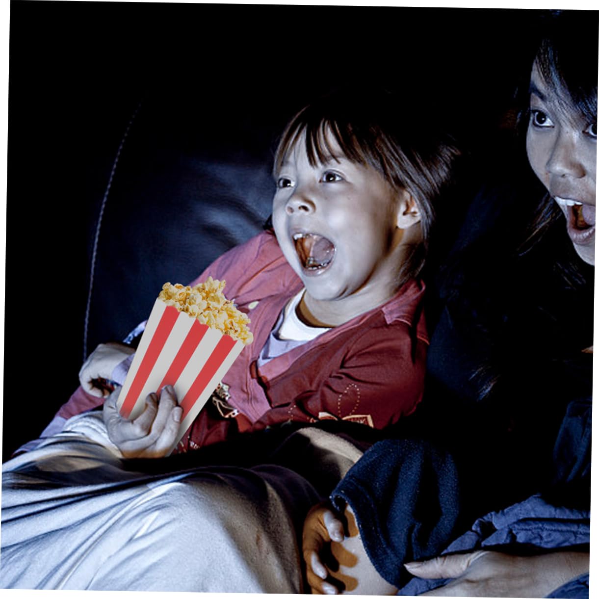 50 Stück Packung Popcornboxen aus Papier für Events und Karneval