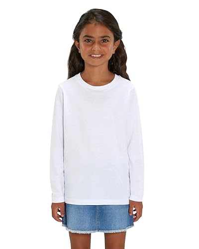 Hochwertiges Kinder Langarmshirt, Shirt aus 100% Baumwolle für Mädchen und