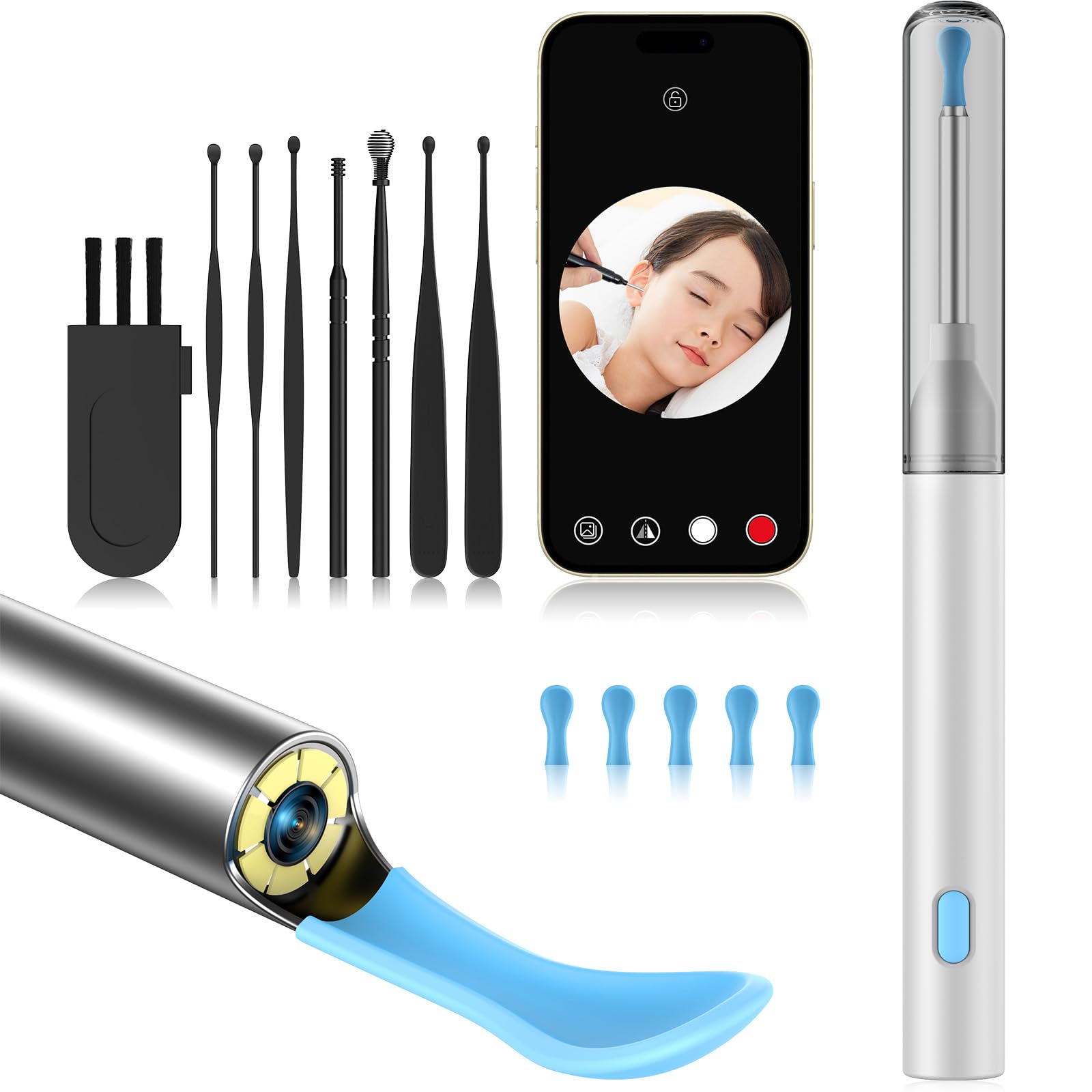 Amazon.co.jp: 耳かき カメラ付き【800W画素×6LEDライト付き