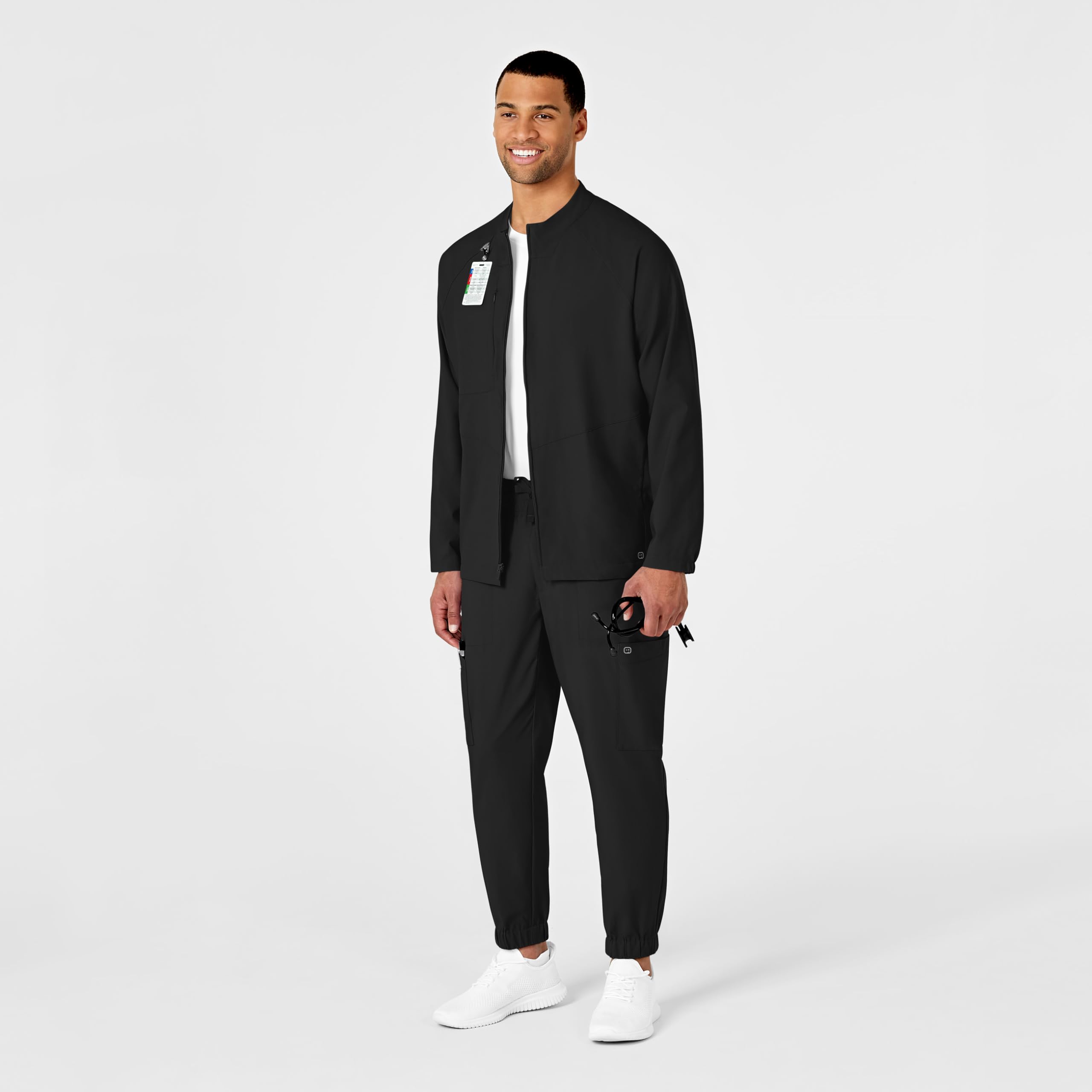 WonderWink Zip-front Warm-up Jacket Chaqueta de calentamiento con cremallera frontal Hombre