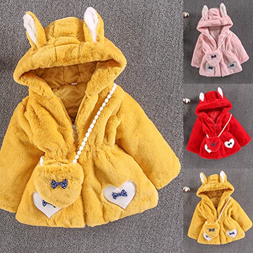 Kids Girls Zip Up Hoodie Set Long Sleeve Up Zip Coats +Bag Winter Warm Toddler Girls Jacket Hoodie Coats4