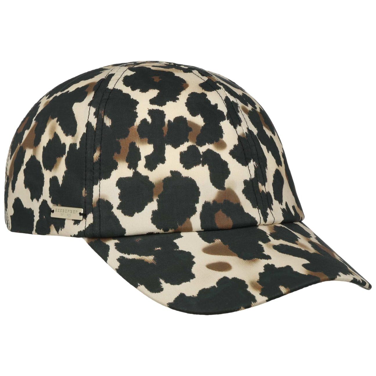 Seeberger Cotton Leo Cappellino da baseball da donna, in cotone, con fibbia in metallo, con visiera primavera-estate, autunno, inverno, primavera, estate, autunno, inverno
