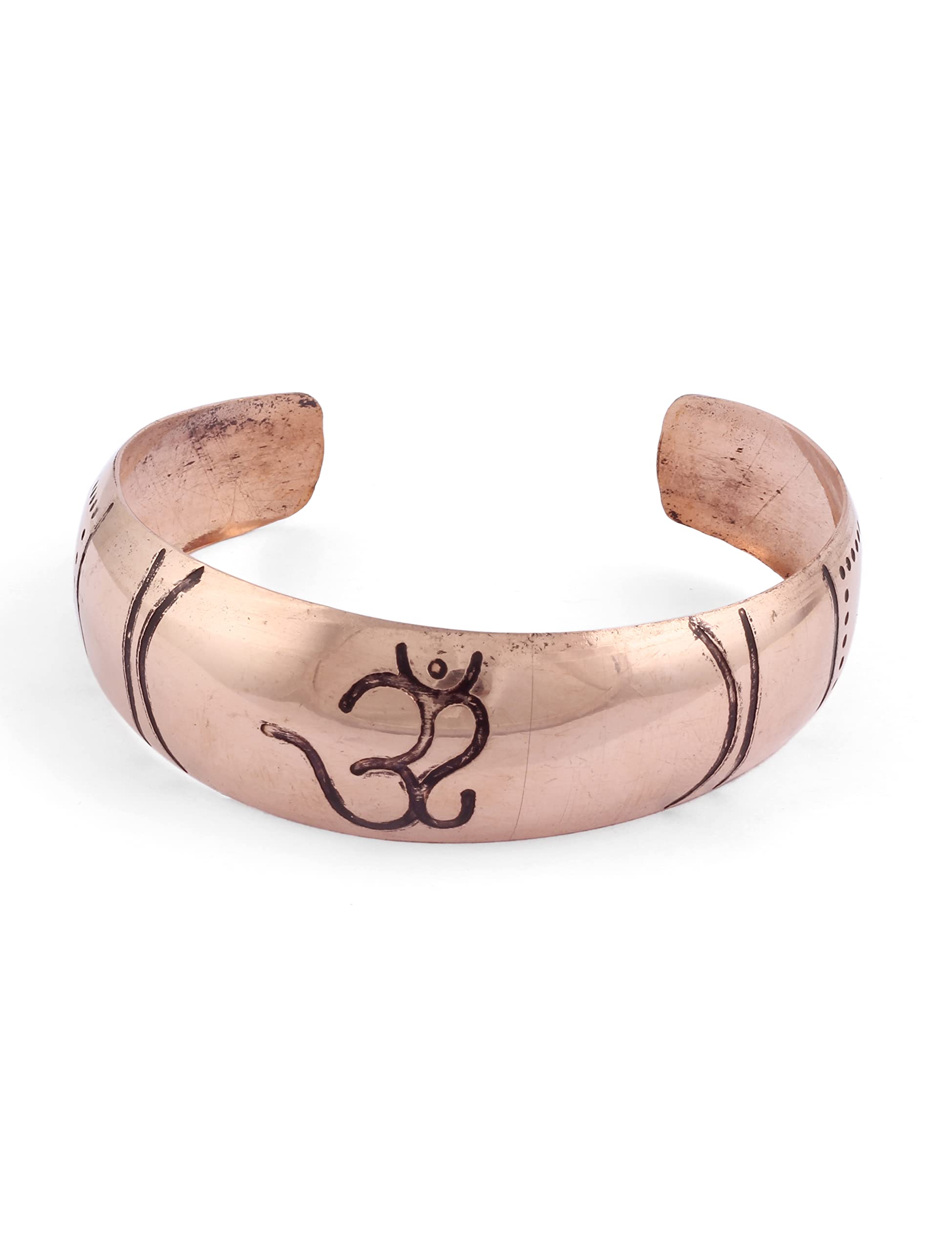 El Regalo Copper Bracelet- Pure Copper Healing Meditation Unisex Broad Bracelet/Kada for Men & Women | Healing Religious Copper Kada (OM Broad Bracelet) (B09RBB3KD9) Amazon Price History, Amazon Price Tracker