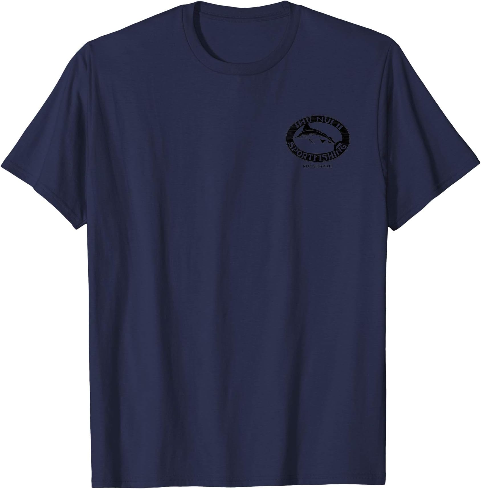 Ihu Nui II Sportfishing - Fishing T-Shirt (Black)