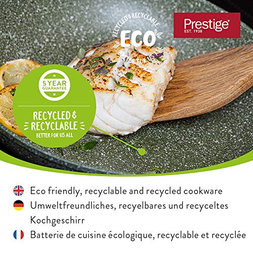 Prestige Eco 24cm Frying Pan, Non Stick Frying Pan, Recycled Aluminium Skillet with Plant-Based Non Stick, Dishwasher-Safe Induction Frying Pan with 5-Year Guarantee 3 Gallery Image