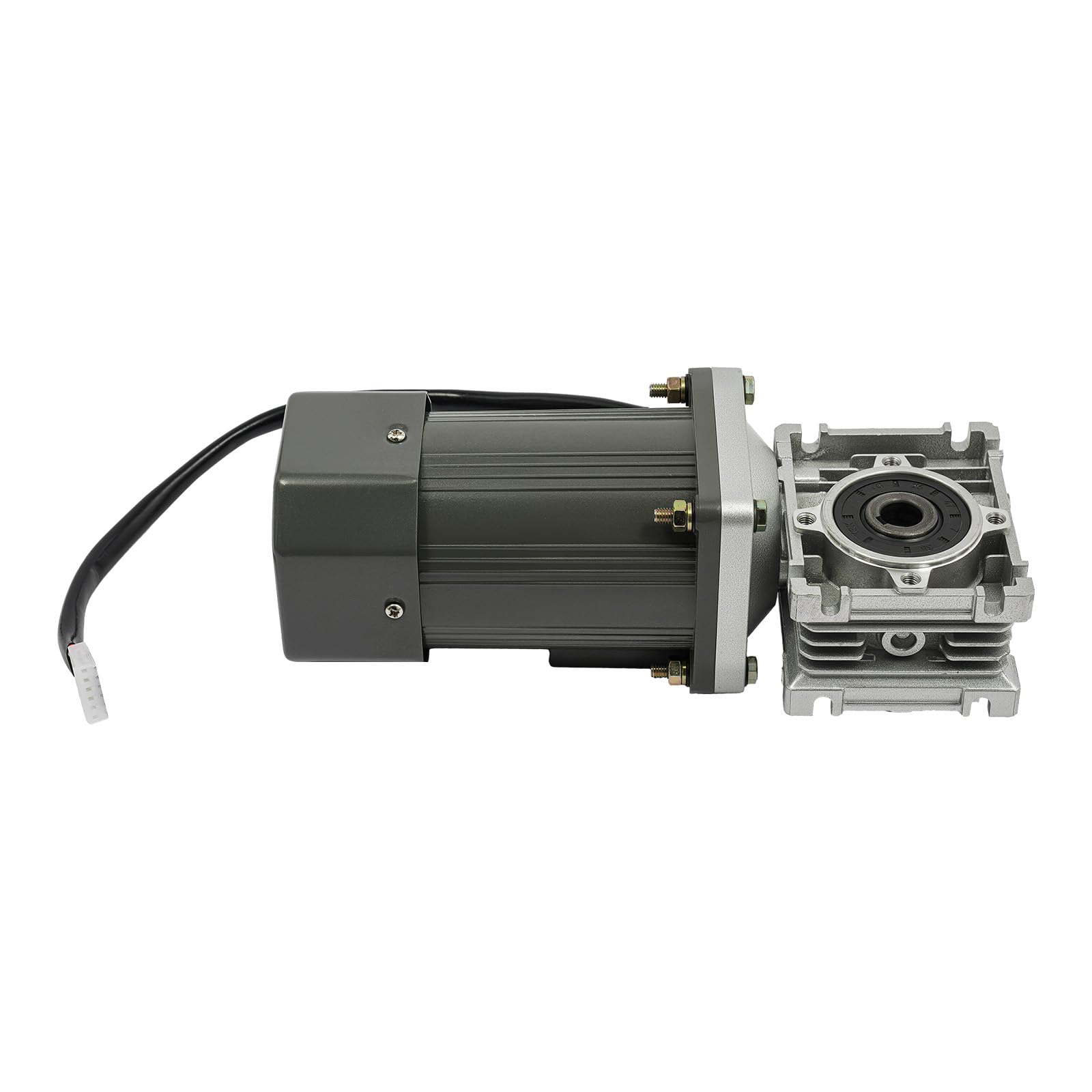 120W Getriebemotor 220V mit Drehzahlregler, 25Nm Drehmoment 1:80 Untersetzung Reversibel, RV30 Turbine DC Motor PWM Steuerung 90-1650U/min, Getriebereduzierungsmotor mit Drehzahlregler