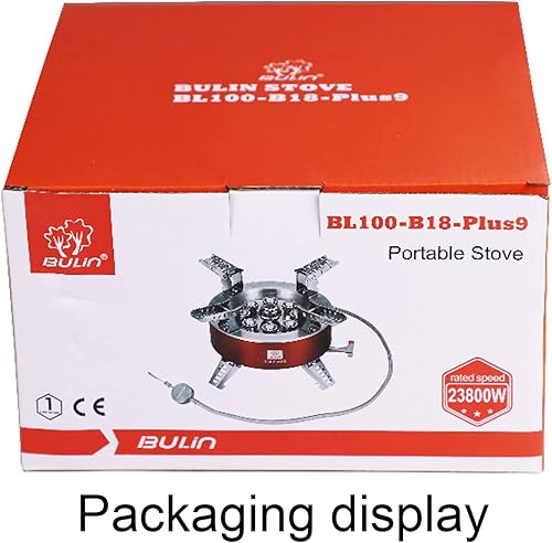 Miniatura 7 de Bulin AirOka B18 Puls 23800W Aleación Portátil Picnic Camping Estufa a prueba de viento Diseño Quemador de cocina de gas con encendido