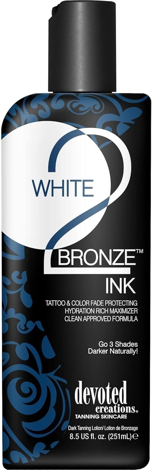 Devoted Creations White 2 Black INK Tattoo & Colour Protection Tanning Accelerator (251ml)