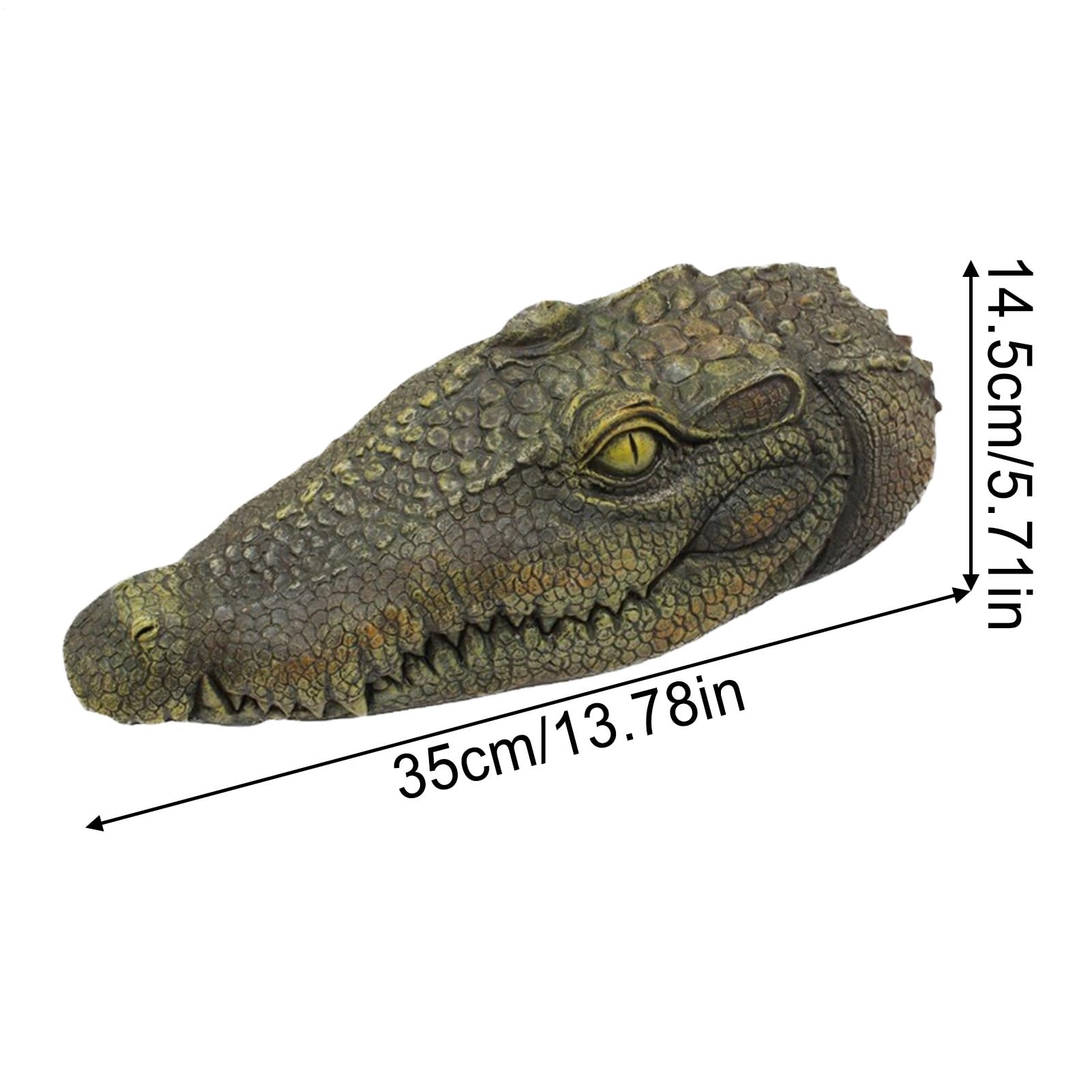 Schwimmendes Alligator-, authentisch aussehendes Wasser, langlebige Krokodil-Schwimmer, perfektes Teich-, Pool- oder See-Zubehör zur Abschreckung von Wildtieren und visuellen