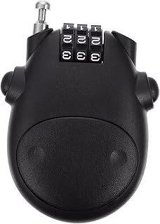 Toddmomy Wire Lock Cycling Helmet Kids Bike Helmet MTB Helmet Lightweight Password Lock Bike Lock Password Lock for Bikec Child Cable Steel Wire Telescopic Black Helmet for Kids Helmet Lock