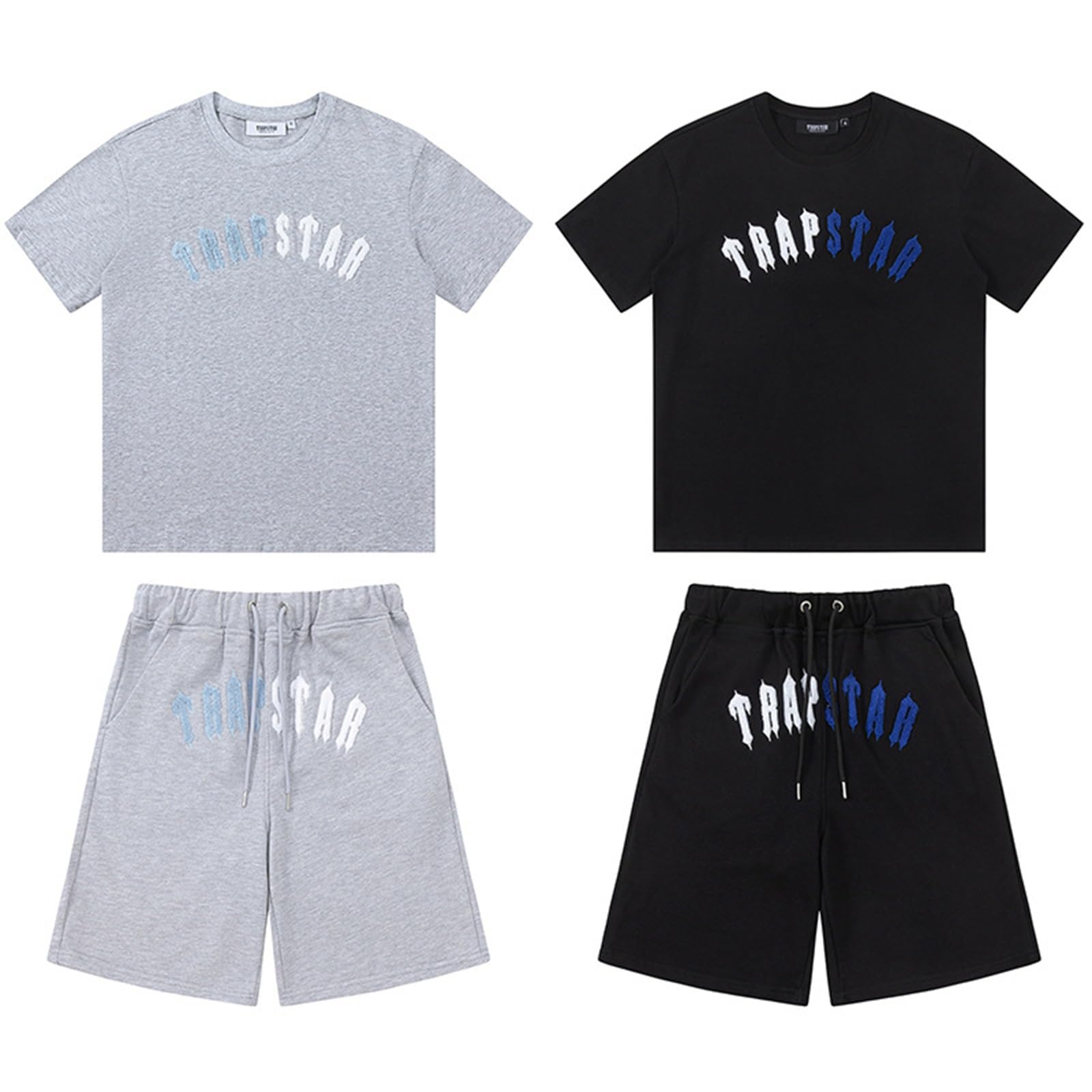 Tuta Estiva Unisex Trapstar - Set 2 Pezzi: T-Shirt E Pantaloncini - Materiale Traspirante - Stile Streetwear