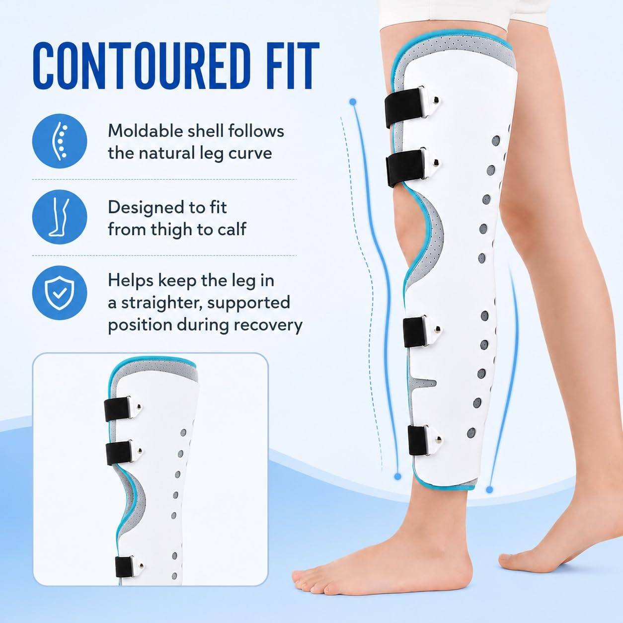 Soporte de rodilla para hombres y mujeres, rodillera transpirable con estabilizador de rótula abierto y correas ajustables para alivio del dolor articular por artritis, rotura de menisco y uso de