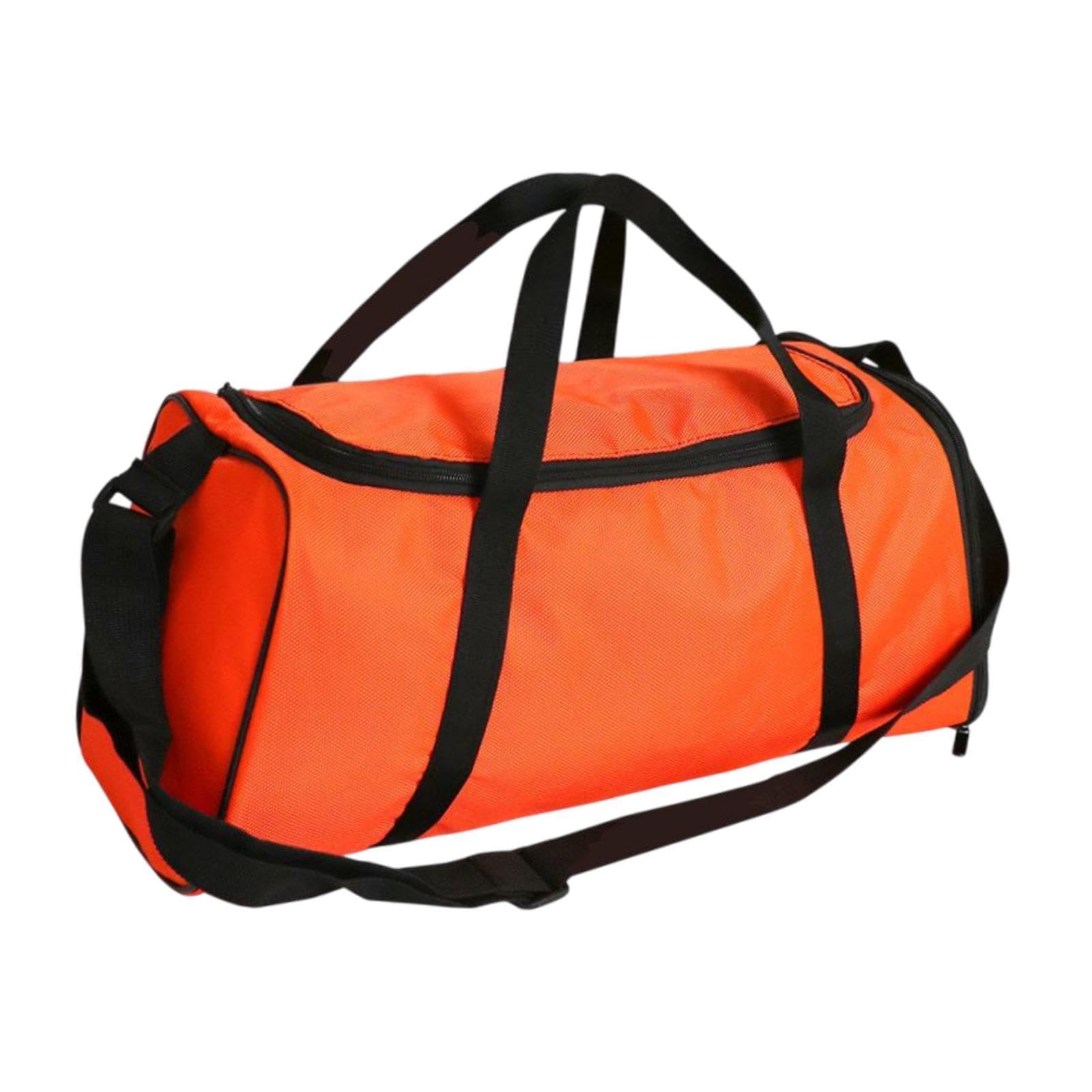 Gym Bag Luggage Bag Portable Handbag with Shoe Compartment Travel Duffel Bag Orange-image-37