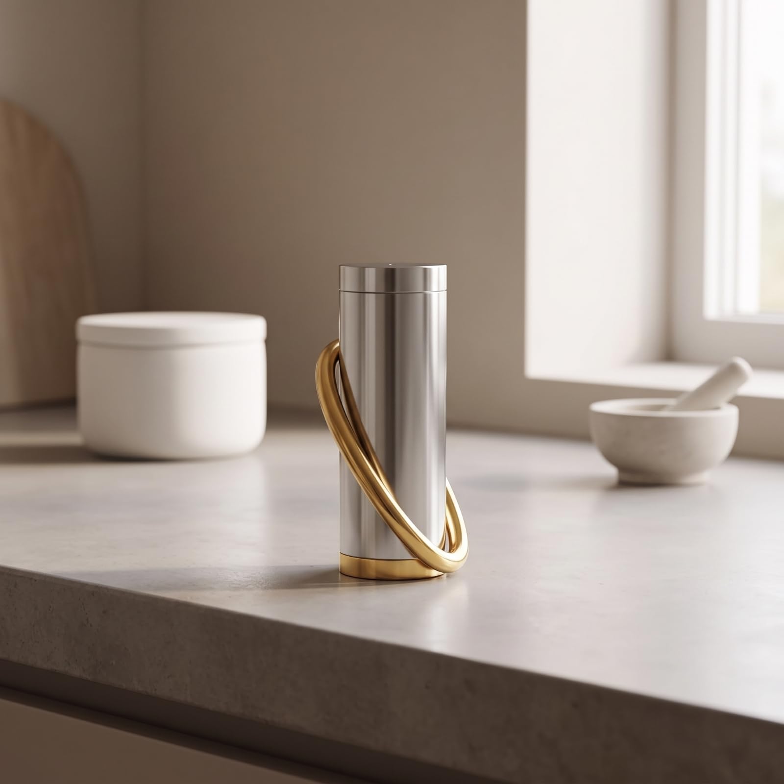 Contenedor de Especias de Cocina de Condimentos Tarro Dispensador Bote con Tapa Hermética de Acero Inoxidable con Salida Pequeña Adecuado para Cocción .5cm