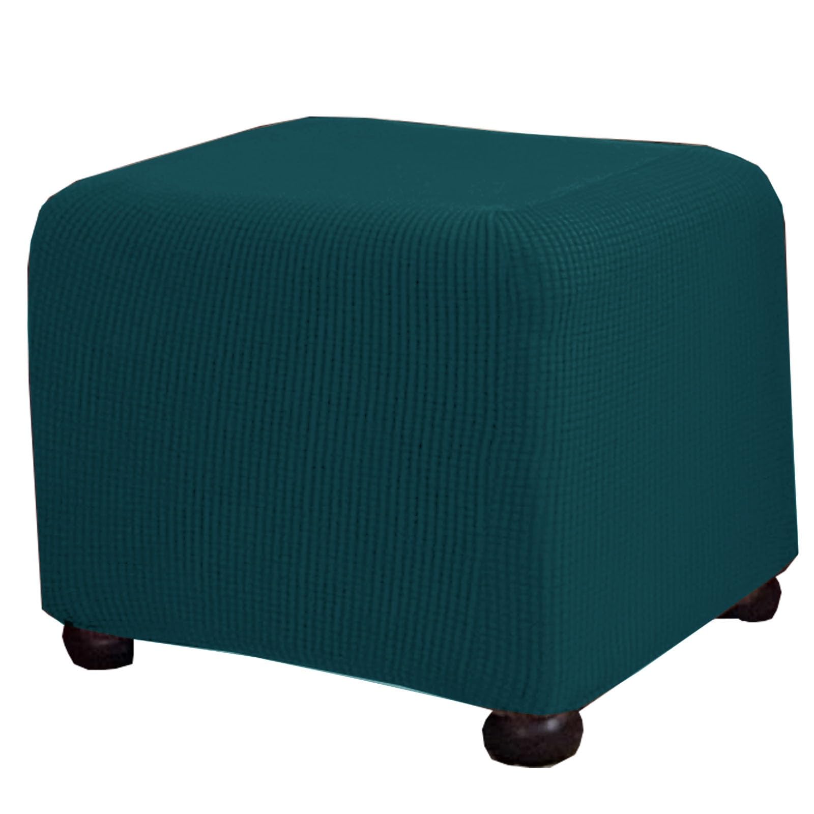 Miecoae Stretch Fabric Ottoman Cover Square Foot Stool Covers Rectangular 10 14 16 18 20 22 26 30 32 34 35 38 in Stool Cover Furniture Covers(C8,98-158x58-88x30-60)