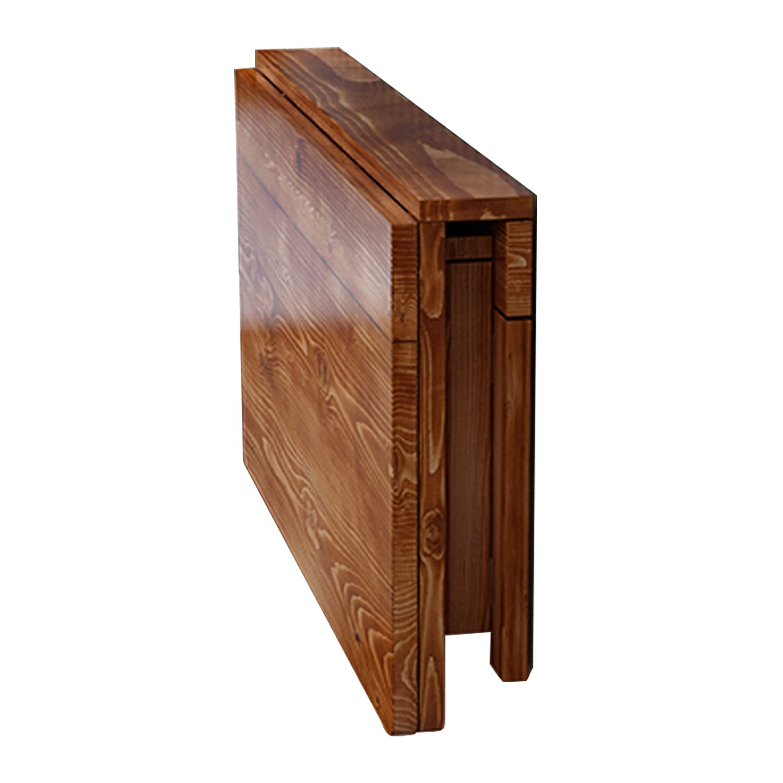 Table à manger murale pliante rabattable avec étagère en bois 90x60