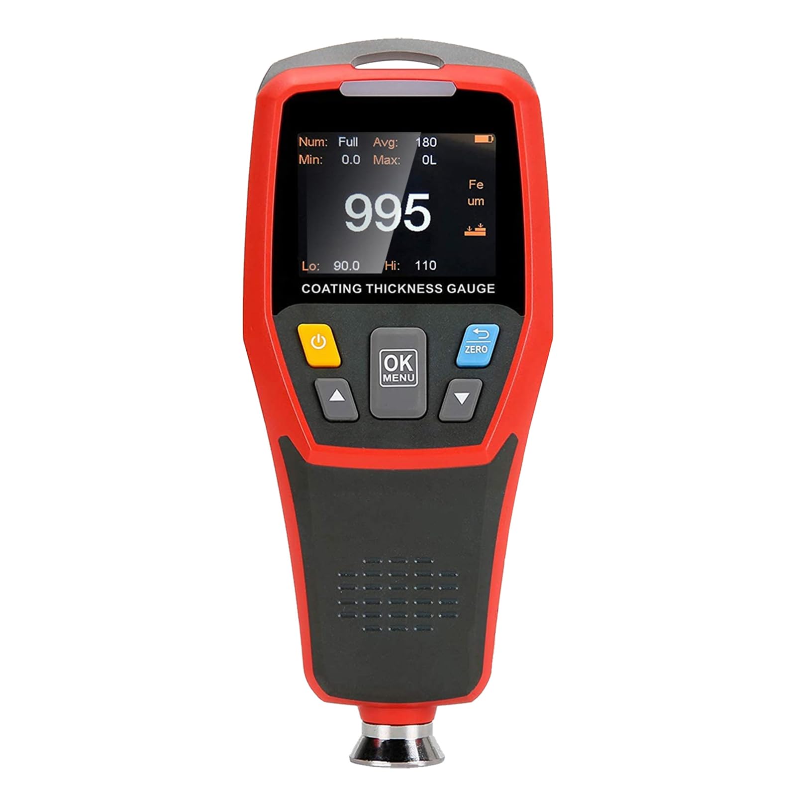 Paint Thickness Gauge for Cars 343D Upgraded Coating Wet Film Thickness Gauge Paint Correction Precious Metal Tester Tool with Visual Go-NoGo Indicator Auto Rotatable Display