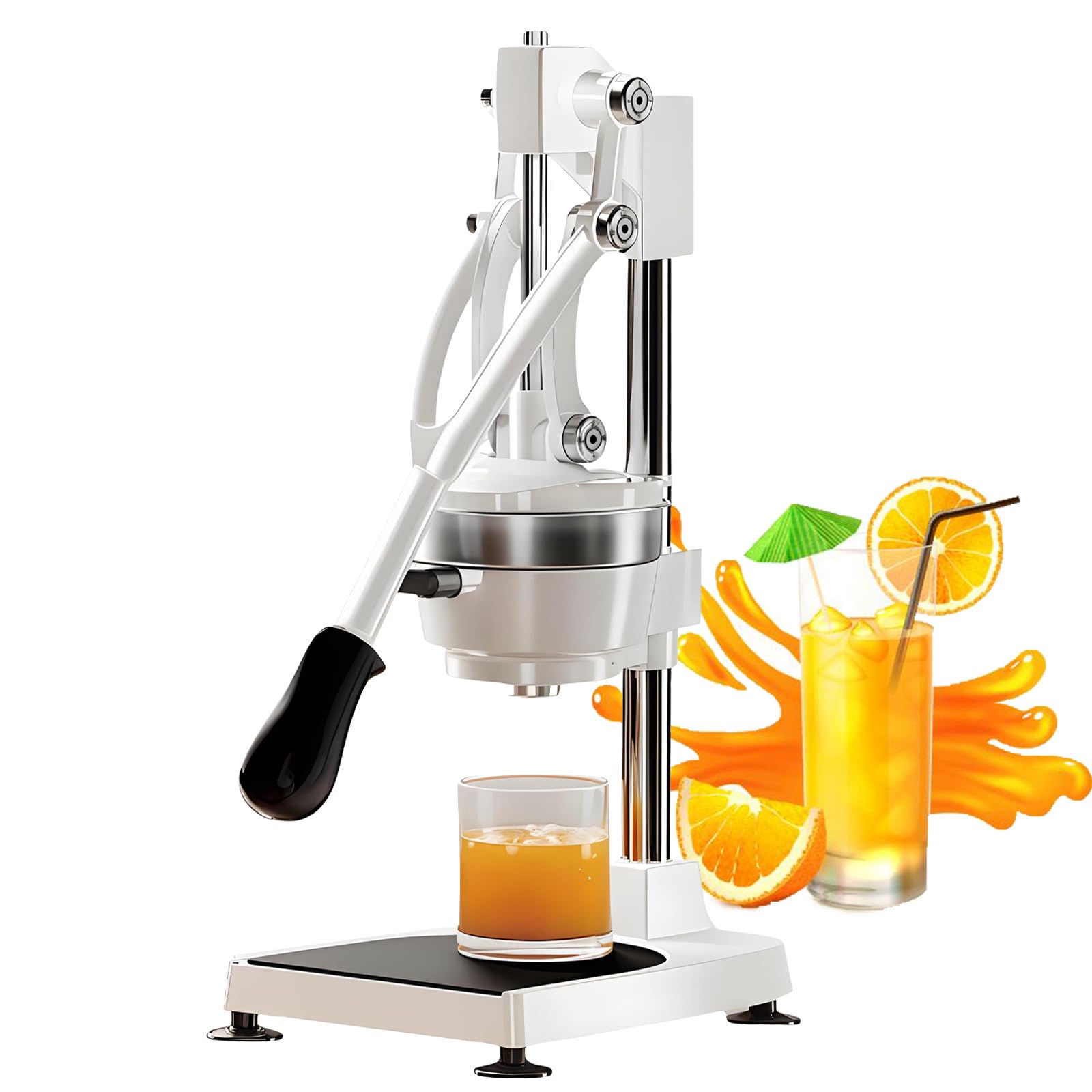 GSHSHOU Commercial Citrus Press Heavy-Duty Manual Press Juicer for All Types of Citrus, Max Extraction Orange, Lemon, Lime, and Pomegranate Squeezer