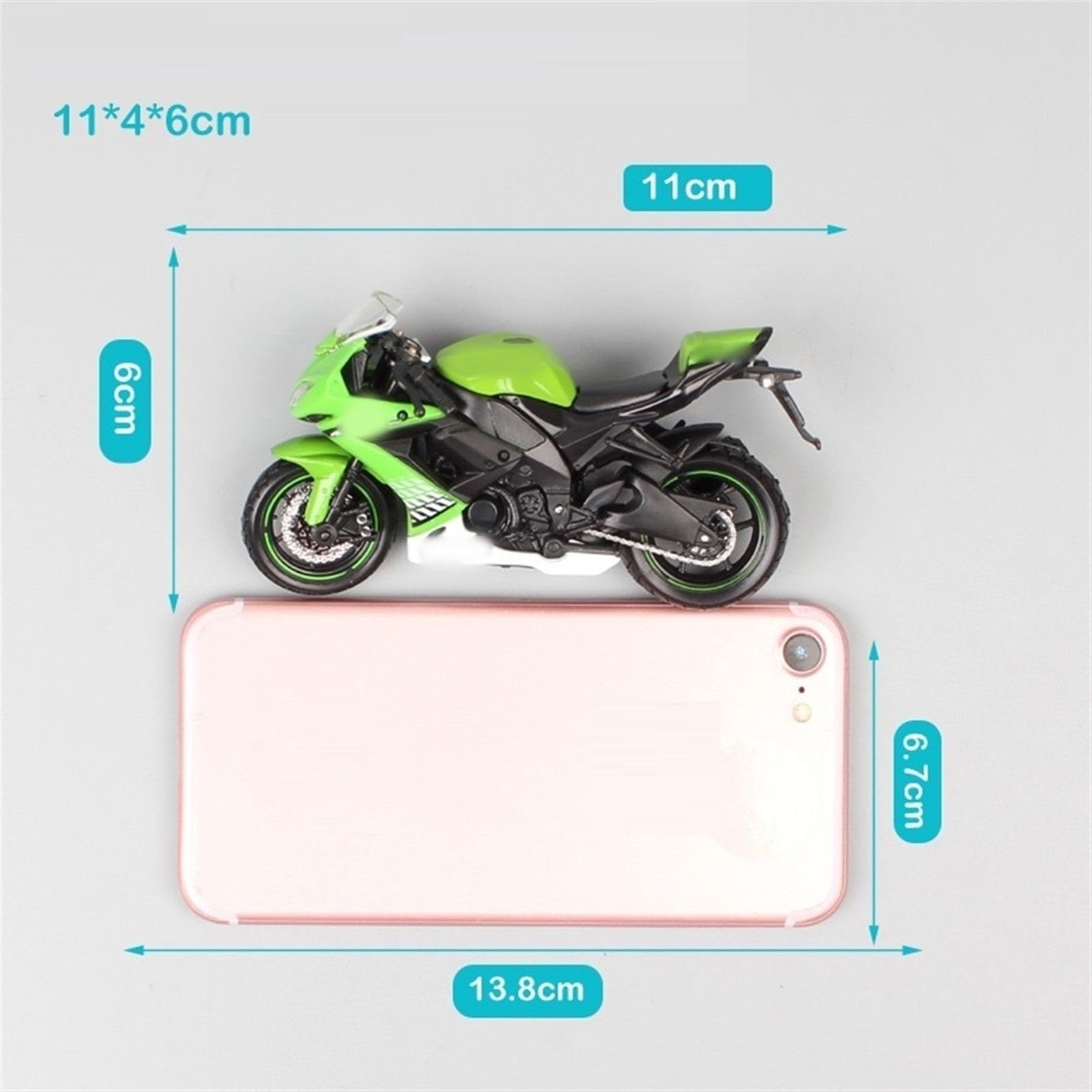 Maßstab 1:18 Motorradmodelle Druckguss- Und Spielfahrzeuge Racing ZX-10R Moto Bike Hobby Für Kawasaki Für Ninja ZX10R