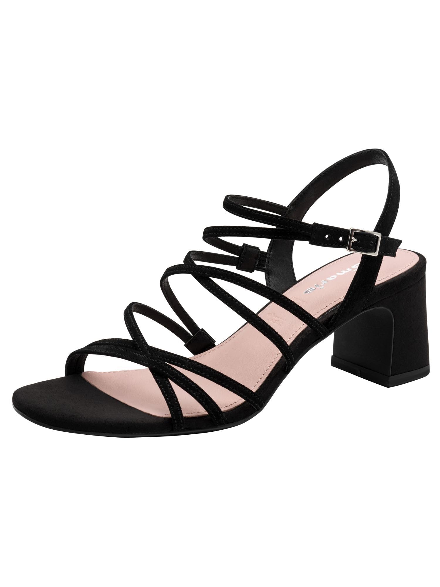 Tamaris Women’s sandal with stiletto heel black 5.5 UK
