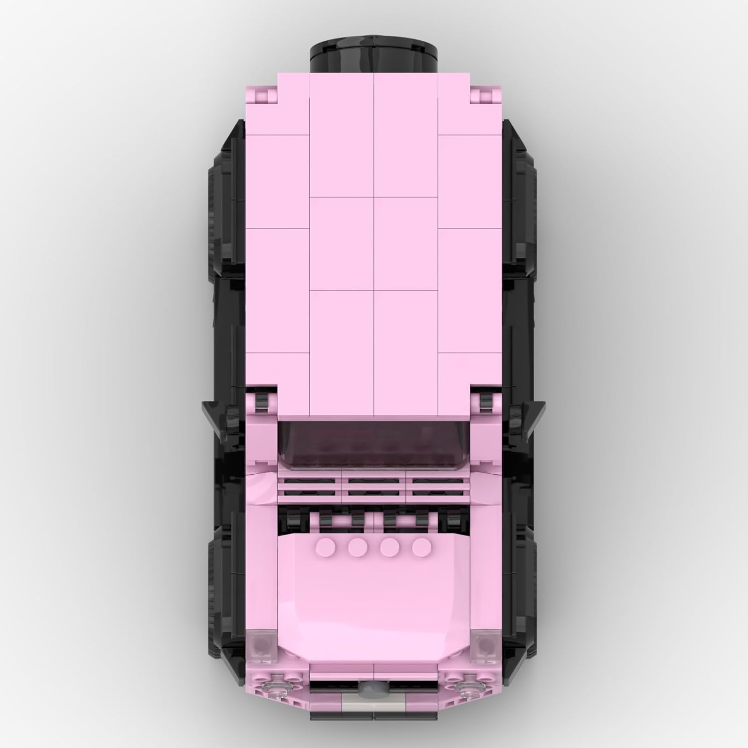 Custom Building Block Set G-Class SUV Model, Pink, DIY Construction Toy