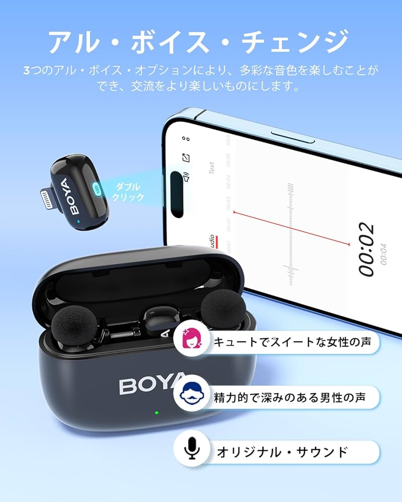 boya mini ほぼ新品 Amazon.co.jp: BOYA Mini ワイヤレスラベリアマイク Android