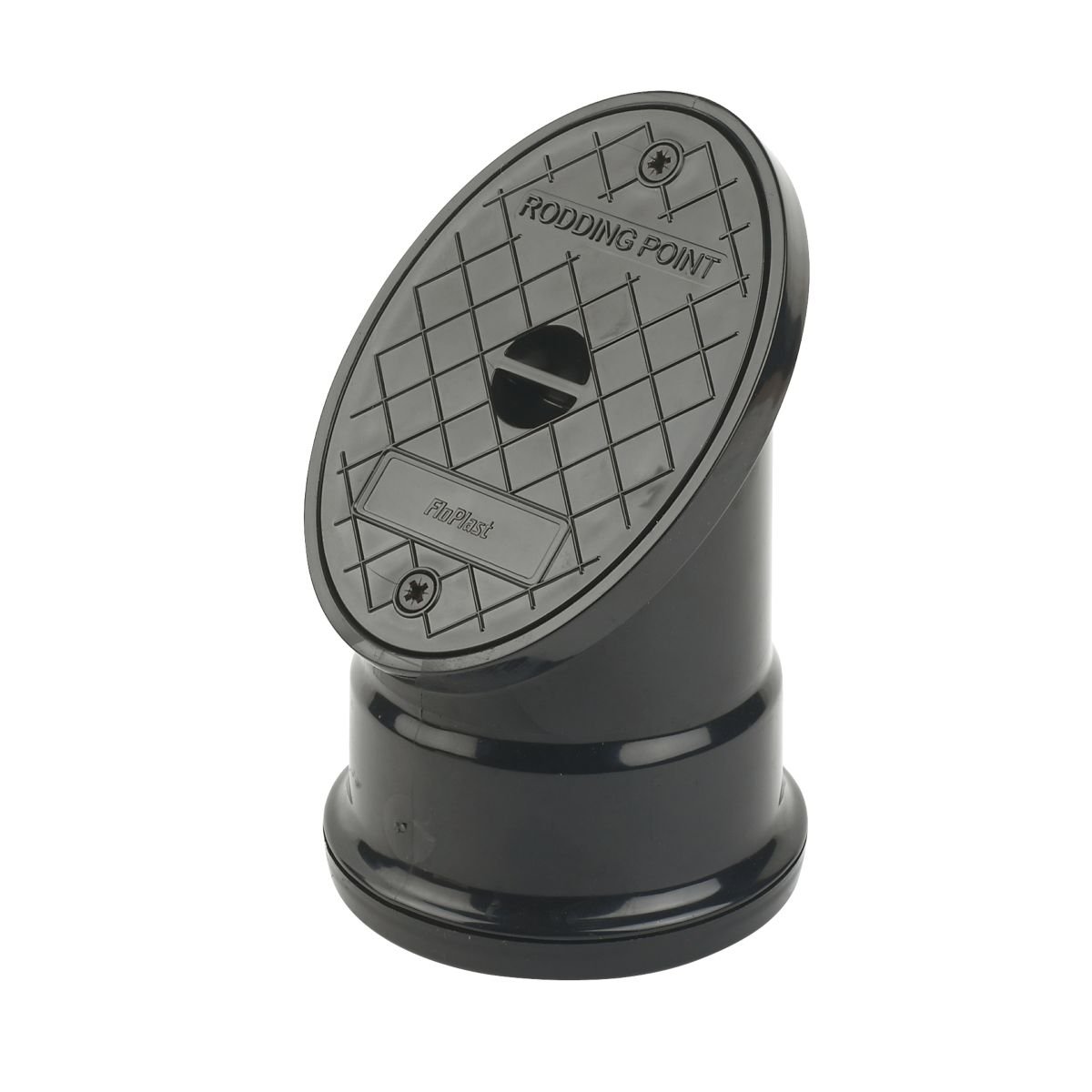 FloPlast D882 PVC Oval Rodding Point (Socketed) 110mm Black