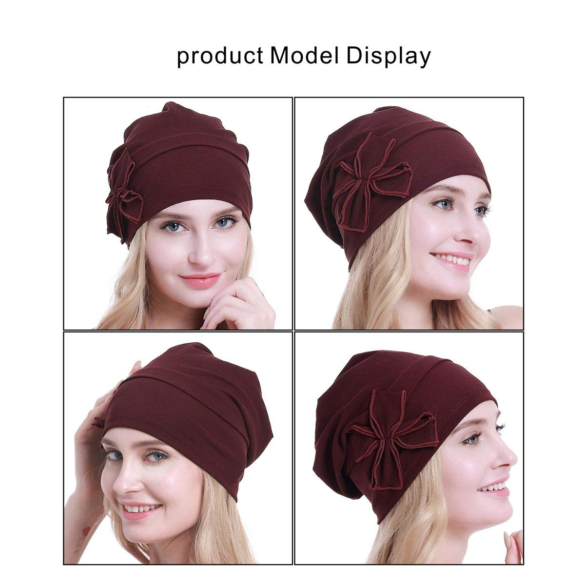 osvyo Bamboo Chemo Headscarf for Women Hair Loss – Cancer Slip On Headwear Turbans Sealed Packaging