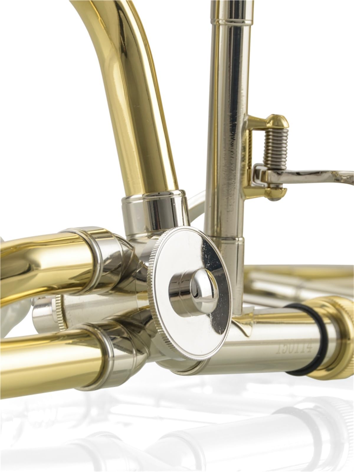 Tenor-Transponiertes Posauneninstrument B-Flat Bis F Professionelles Weißes Messingrohr Profiposaune