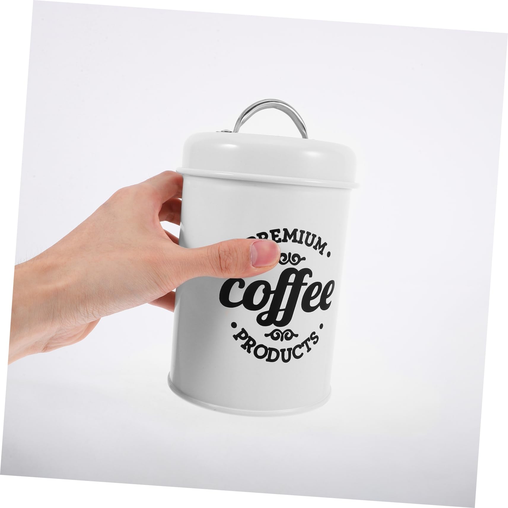 TOPBATHY Set 3 Barattoli per Caffè e Zucchero in Ferro, Chiusura Ermetica, Salvaspazio, Design Europeo Elegante per Cucina e Ufficio
