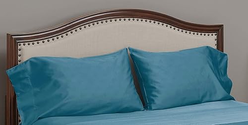 MyPillow Juego de fundas de almohada Giza Queen, azul lago