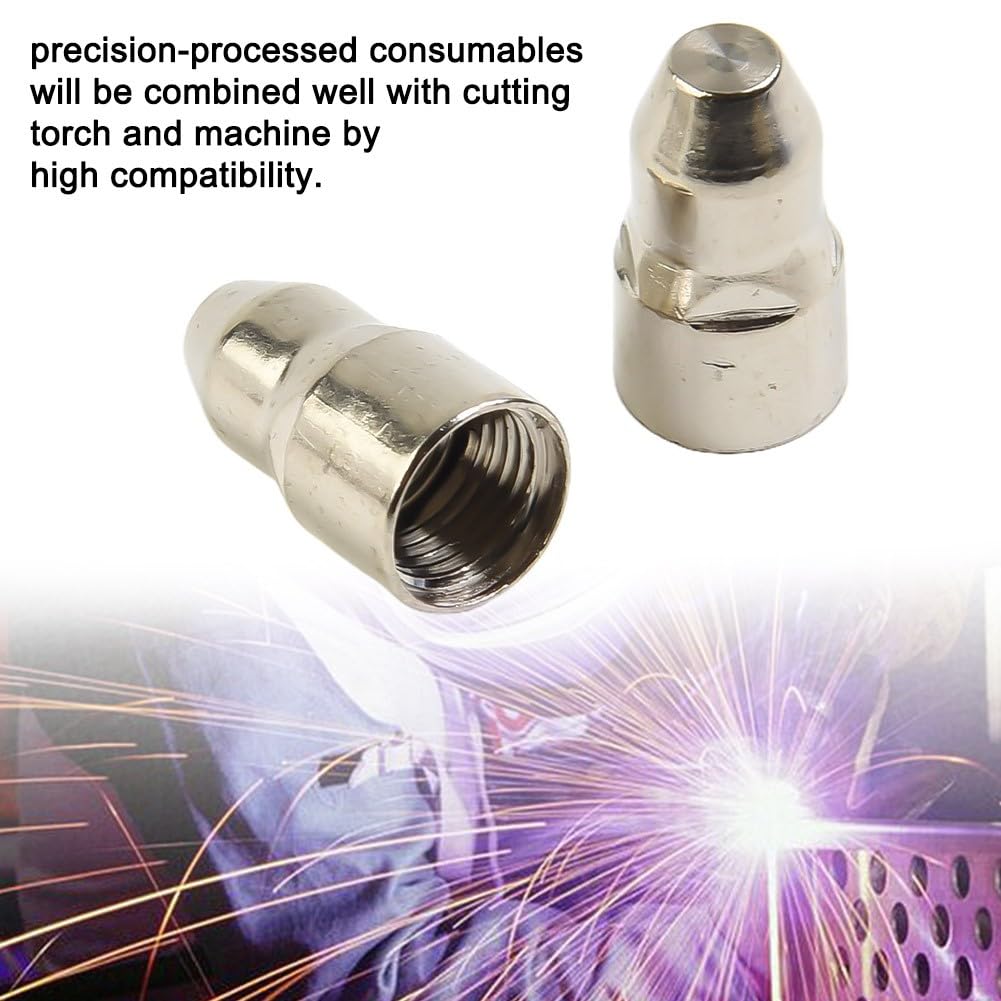 Lot de 20 consommables de torche de coupe plasma P80, buse d'électrode pour machine de découpe plasma CUT-70 CUT-80 CUT-100 CUT-120 (1,1 mm)