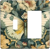 Vista 97 de Cubiertas Decorativas de Arte para Interruptores de Luz, Hojas de Otoño, Placa de Pared de Palanca Individual, Cubierta Decorativa de Interruptor