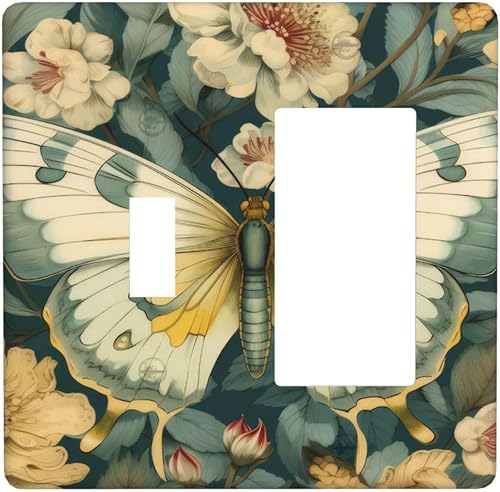 Miniatura 97 de Cubiertas Decorativas de Arte para Interruptores de Luz, Hojas de Otoño, Placa de Pared de Palanca Individual, Cubierta Decorativa de Interruptor,