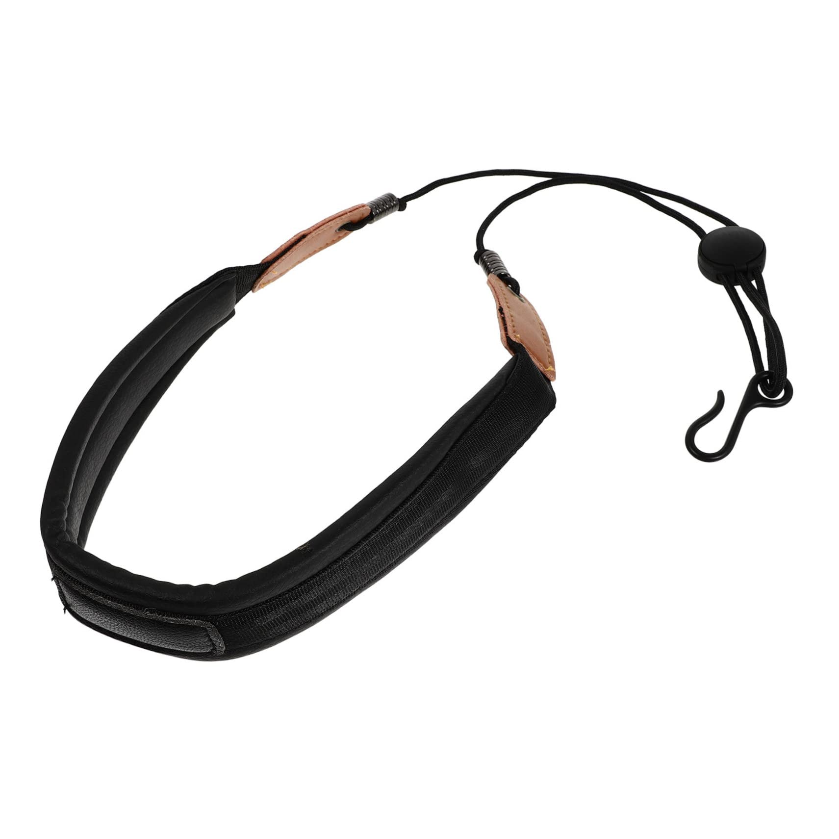CIMAXIC 1Pc Saxophone Neck Strap Sax Neck Belt for Tenor Baritone Saxophones Comfortable Design Black Accessory for Musicians