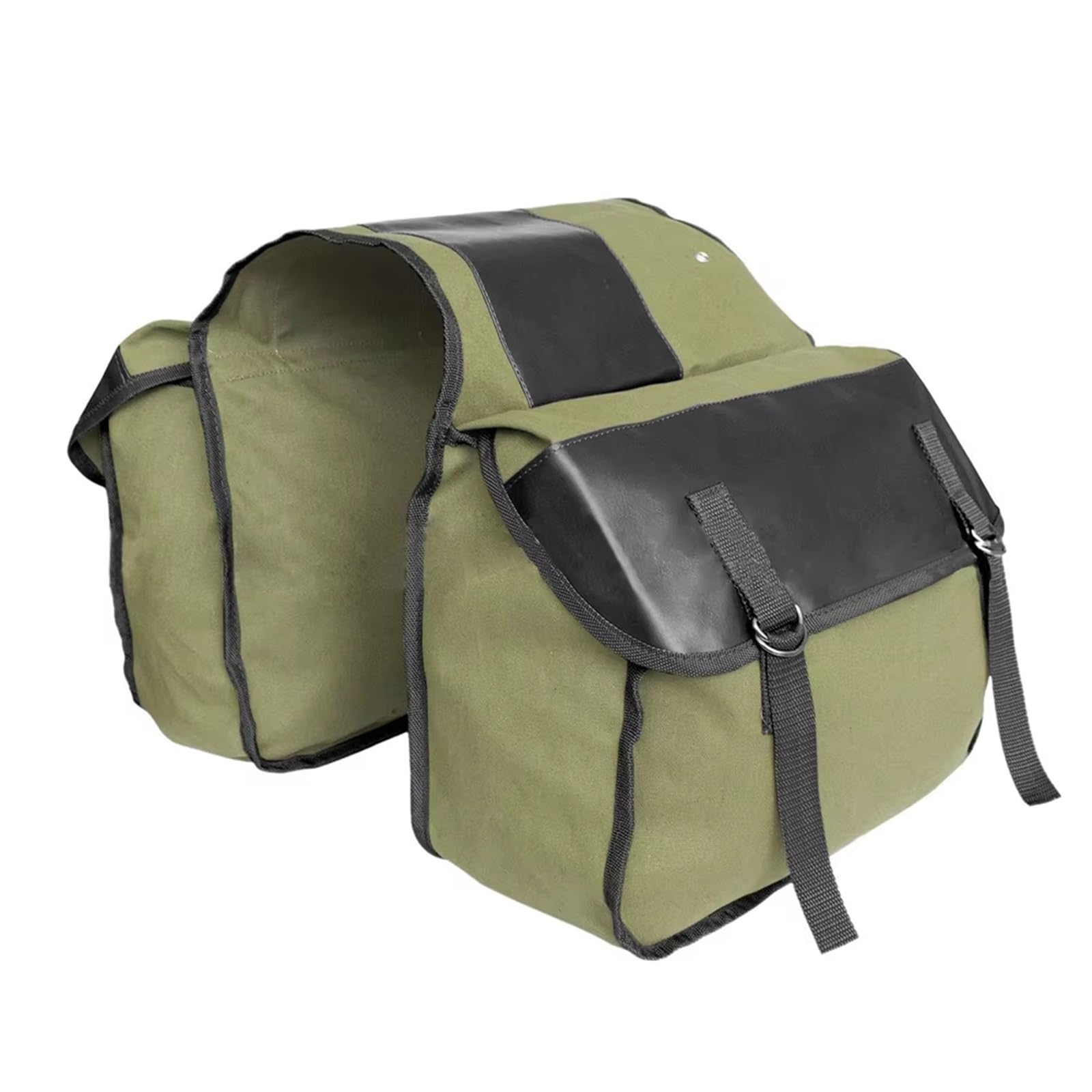Borsa Moto Borse Laterali In Tela Per Moto Universali Per Bicicletta Scooter Viaggio Attrezzi Borse Laterali Borsa Sella Moto(Green)