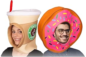 Halloween Donut Hat and Coffee Cup Costume for Couples