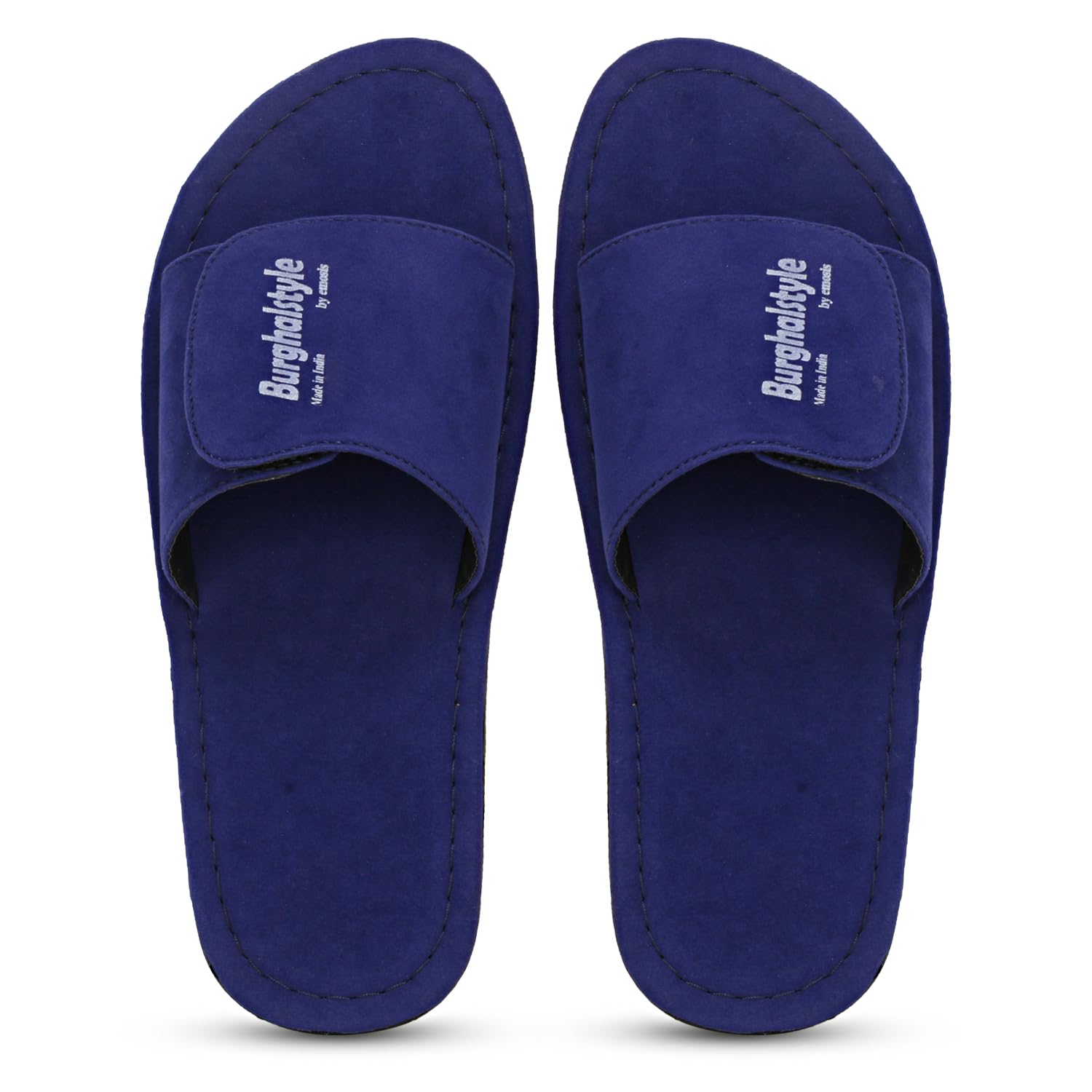 Emosis Mens Fashion Slide Slipper - Flat Chappal cum Flip-Flop - For Daily Use Outdoor Indoor Formal Office Home Ethnic Casual Wear BZ0321 (Blue, 9) (B0D2B6RBSF) Amazon Price History, Amazon Price Tracker