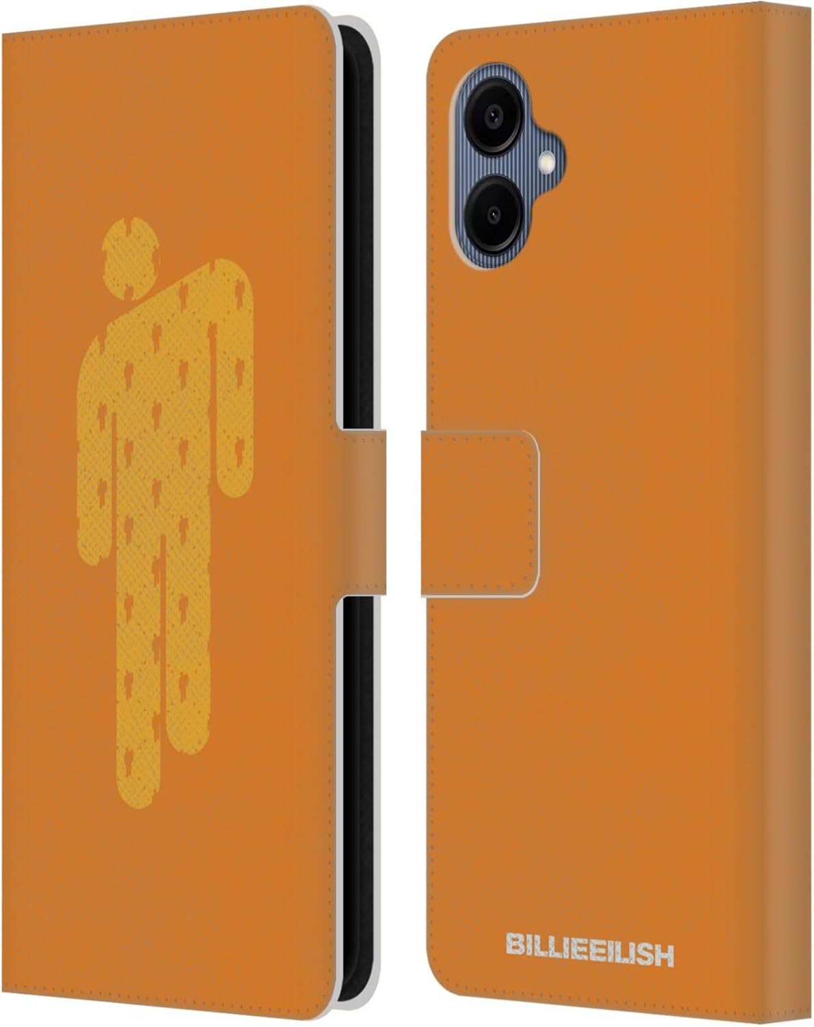 Head Case Designs Officially Licensed Billie Eilish Blohsh Orange Key Art Leather Wallet Case Compatible with Samsung Galaxy A06 4G / 5G