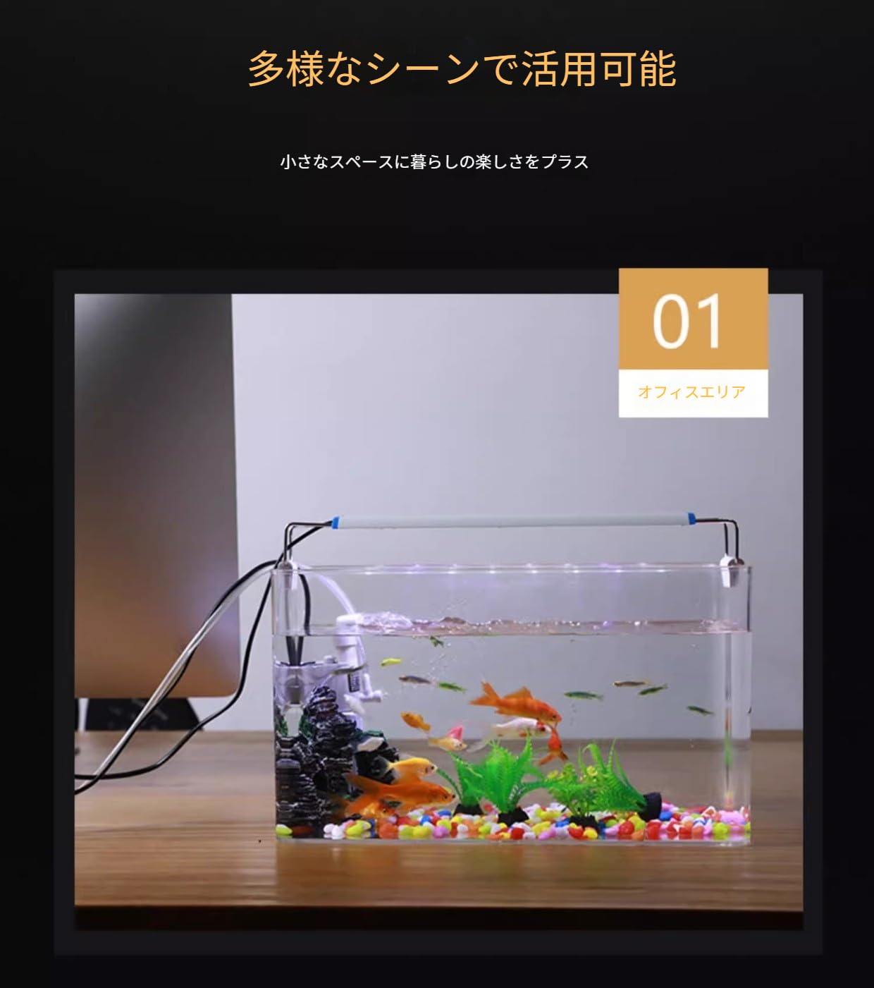 Amazon | KDBT アクリル製水槽 45cm 金魚・熱帯魚・カメ用大型水槽