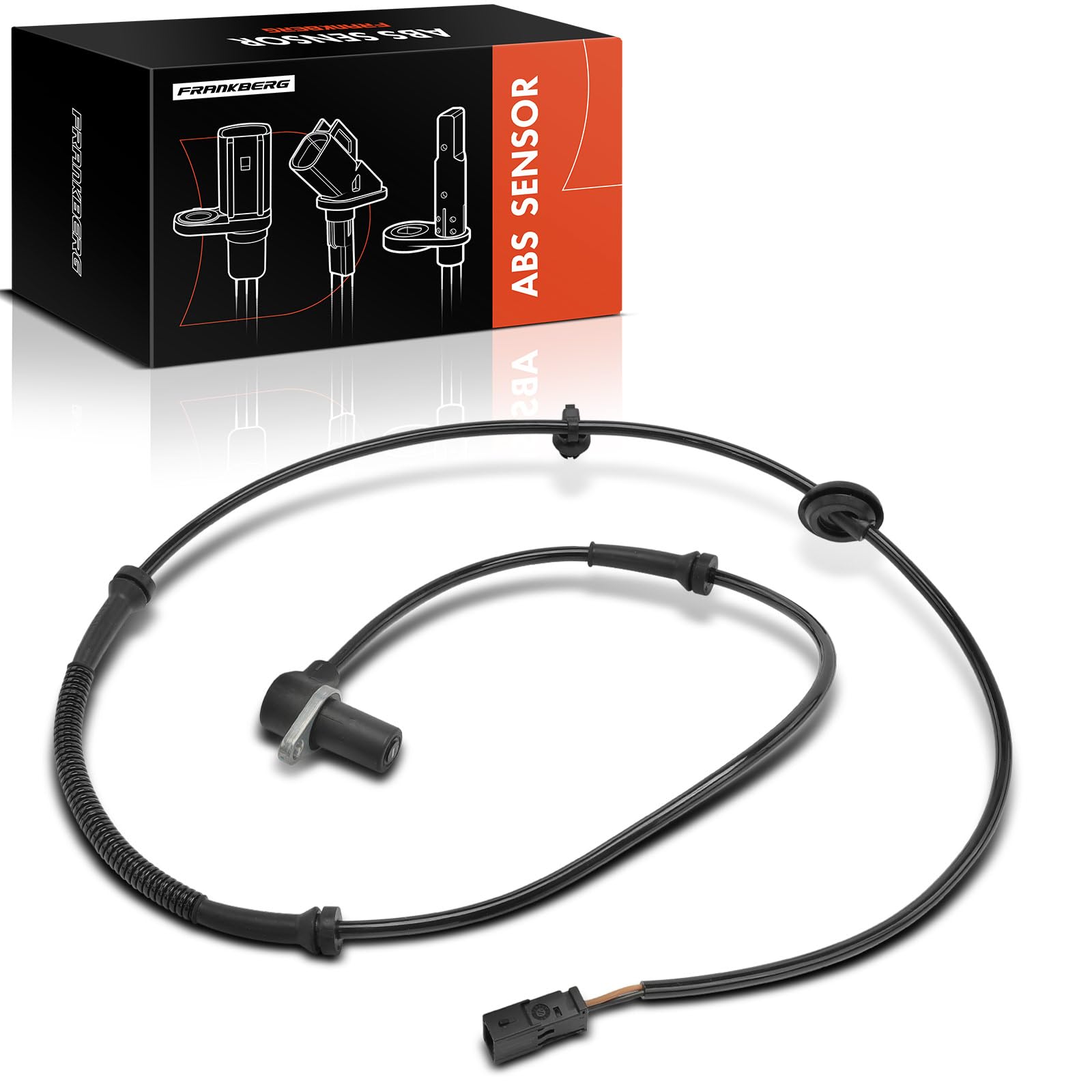 Frankberg Capteur ABS Essieu arrière 8E0927807G | Compatible avec: A4 8EC, Exeo 3R2, A4 Cabriolet 8H7, Exeo ST 3R5, A4 Avant 8ED, A4 8E2, A4 Cabriolet 8HE, A4 Avant 8E5