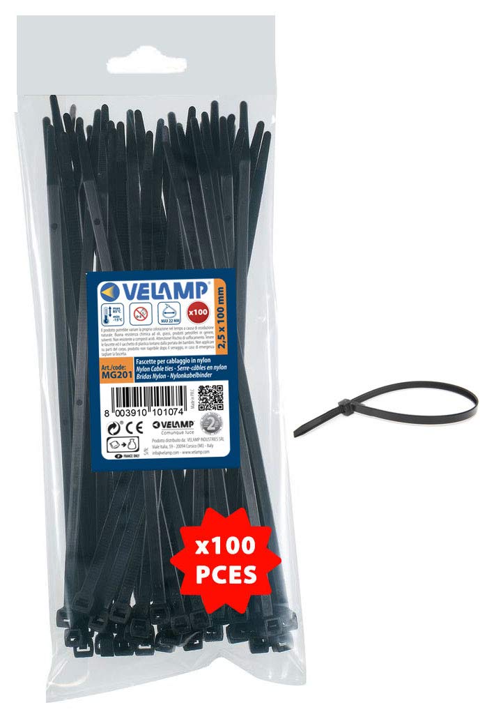 Goobay 64684 Abrazaderas De Cable Con Clavo – 100 Unidades – Para Diámetros Hasta 12 Mm – Plástico Resistente Y Clavo Galvanizado – Interior Y Exterior