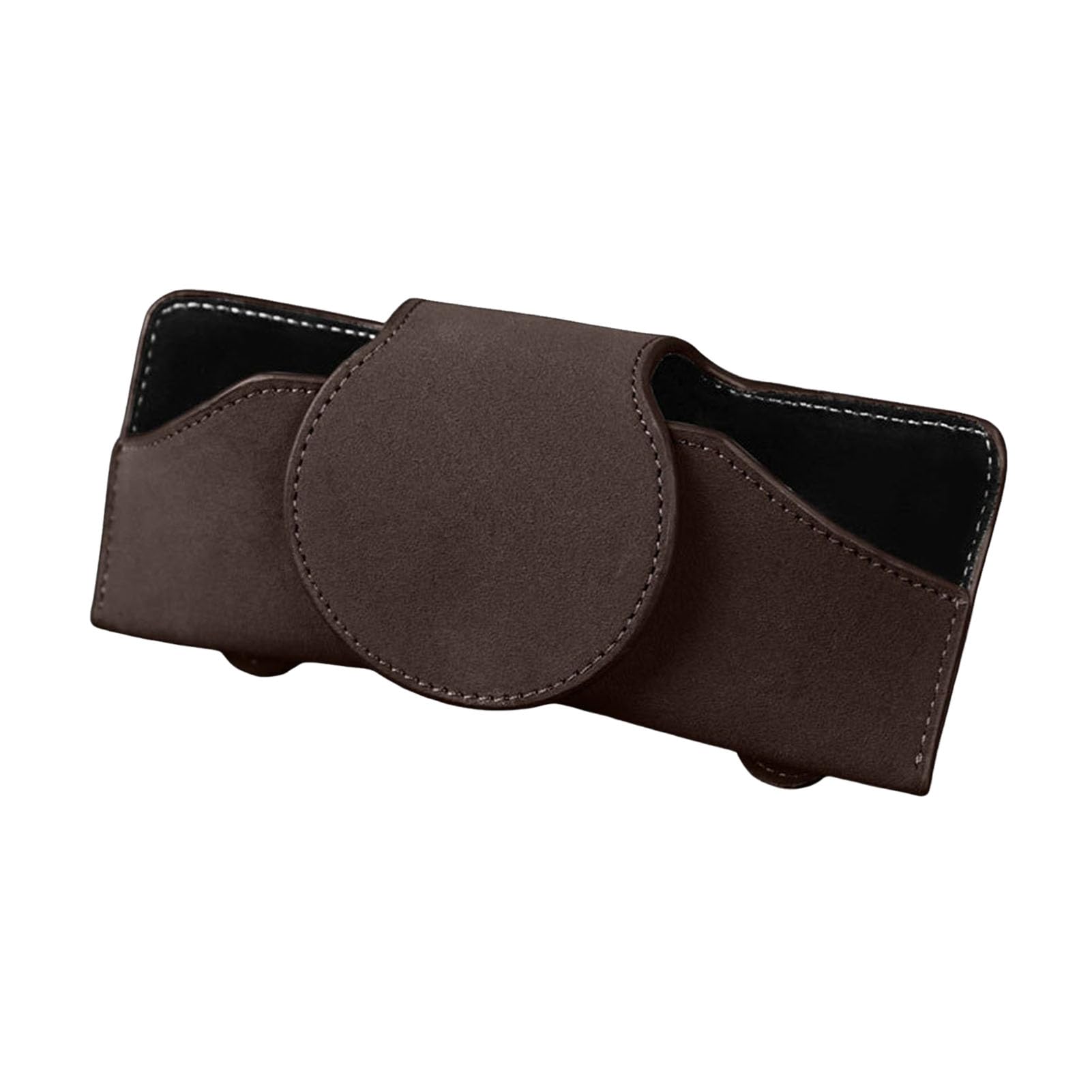 matumou Magnetic Sunglasses Holder for Car Visor, Suede Car Glasses Holder, Eyeglasses Holder, Glasses Storage Case Visor Accessories