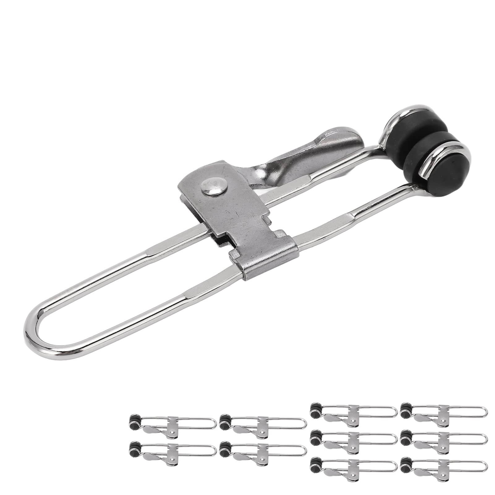 Lever Action Grid Clamp Stainless Steel Proof Tile Mounting Clips for Secure Horizontal Installation, 10PCS Suspended Ceiling Tools for Large Scale Use