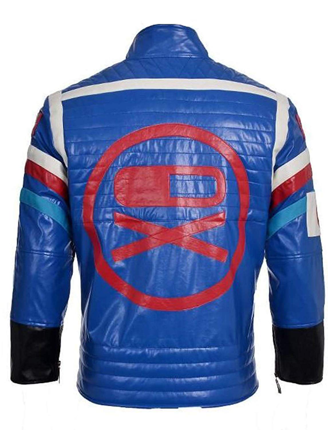 s My Chemical Romance Costume Chaqueta de cuero azul para hombre