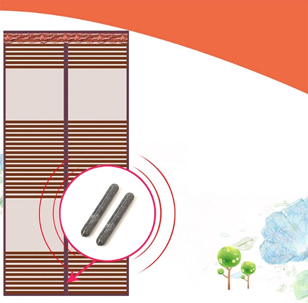 Magnetic Mesh Screen Door, Fiberglass Magnetic Door Curtain Free Punching Self Sealing Pet & Kid Friendly Sliding Patio Door-h 120x220cm(47x87in) (Color : G, Size : 110x220cm(43x87in))