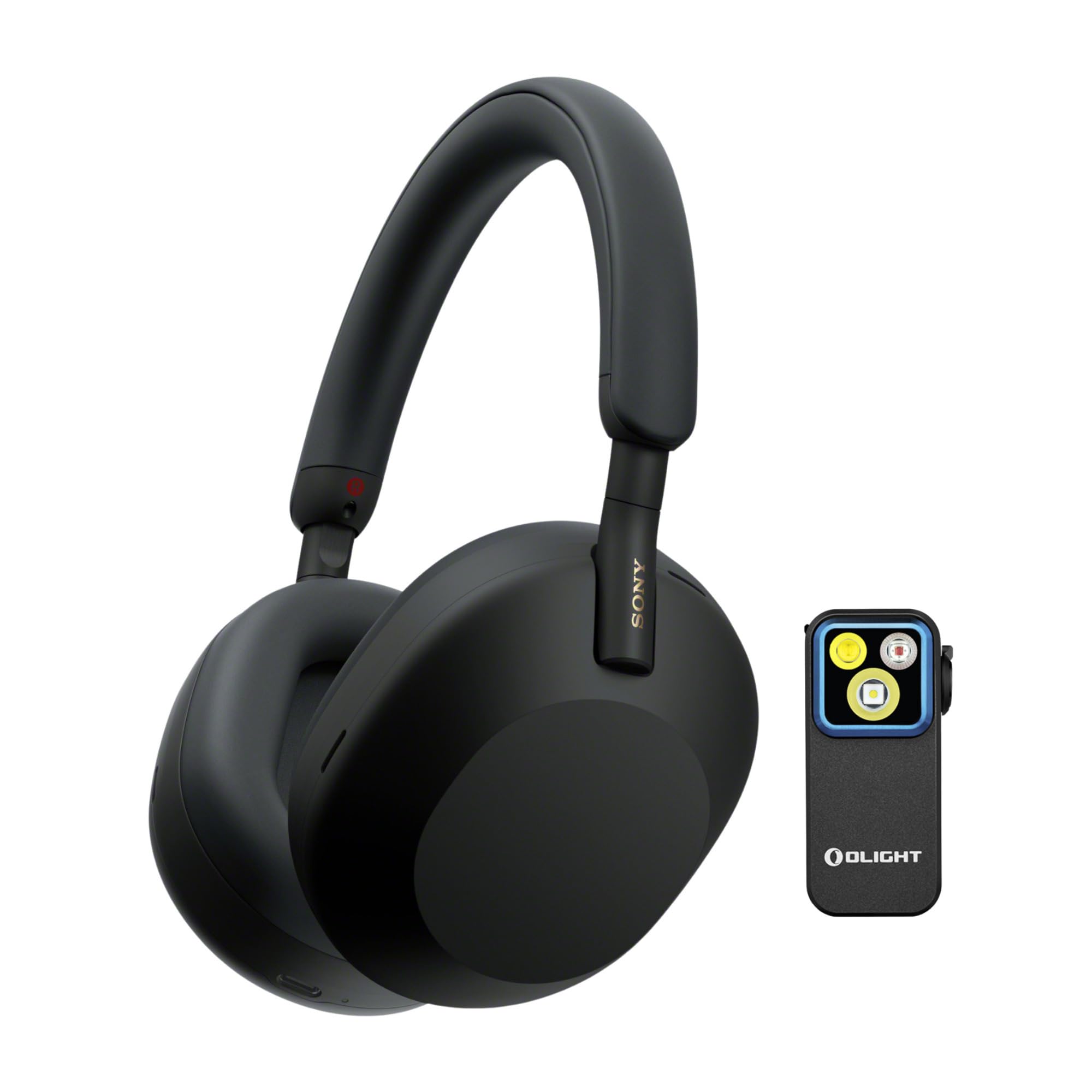 Sony WH-1000XM5 Wireless Noise-Canceling Over-Ear Headphones (Black) Bundle