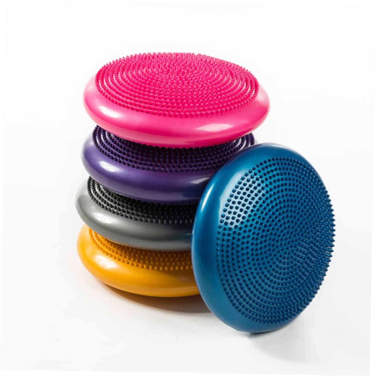 Cuscino Gonfiabile di Equilibrio Porpora in Pvc Pompa Manuale | Ragazzo Ragazza e Adulti, Aiuta Stabilità del Core e Rafforza L’allenamento, Accessorio Incluso