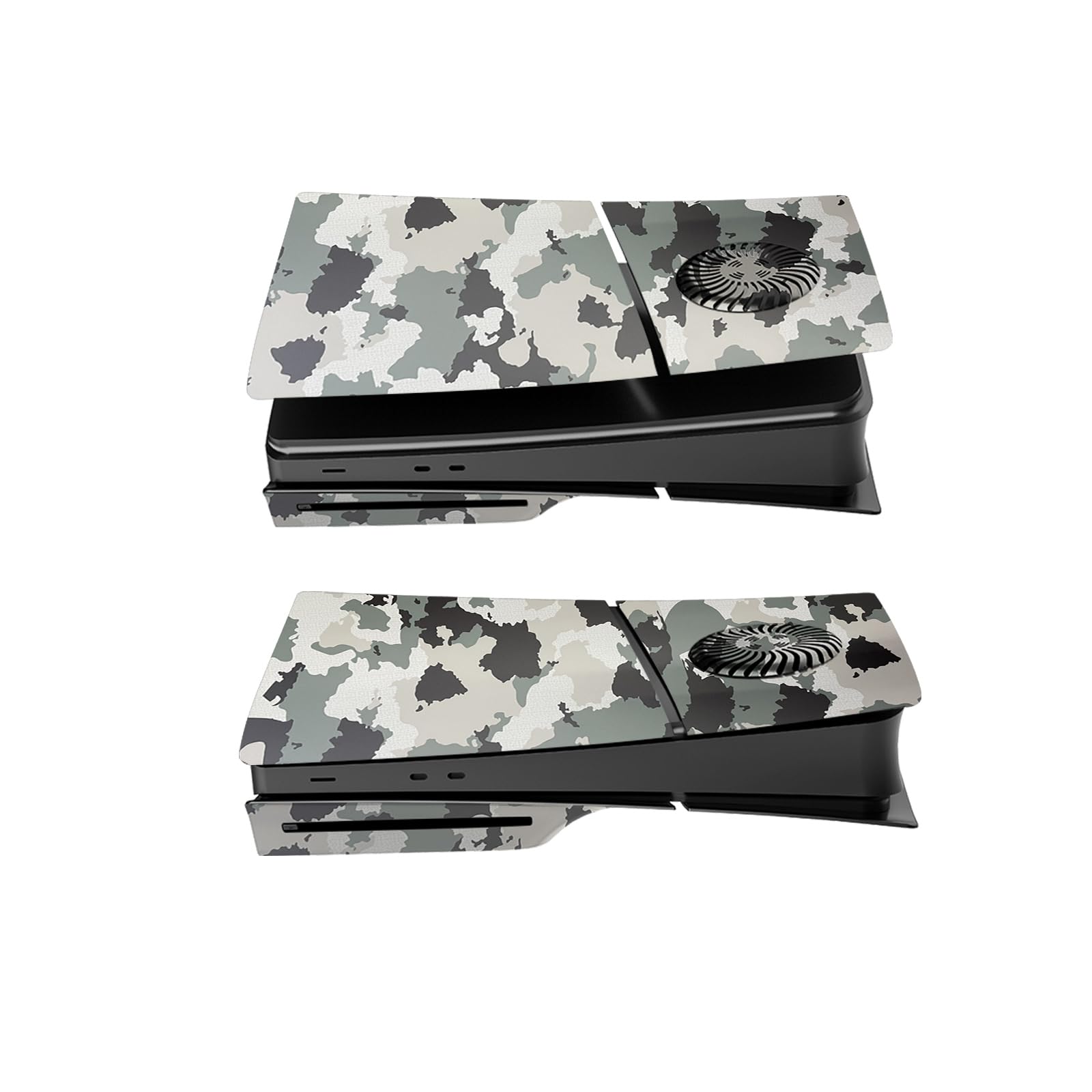 Façades pour PS5 Slim Disc Edition, Camouflage ABS Anti-rayures Anti-poussière Coque de protection de remplacement pour PlayStation 5 Slim Accessoires