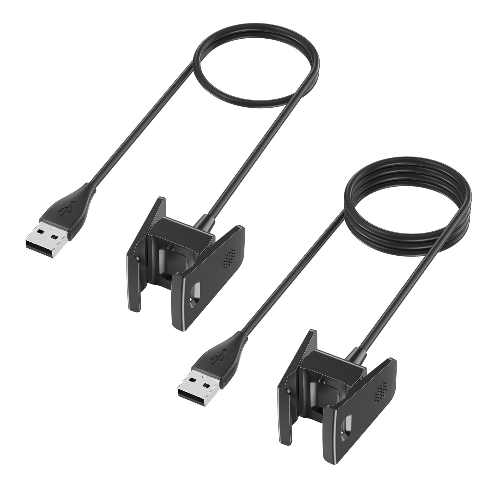 Wanme Charger Compatible for Fitbit Charge 2,Replacement USB Charger Charging Cable Compatible for Fitbit Charge 2 with Cable Cradle Dock Adapter(1 * 53cm+1 * 92cm)